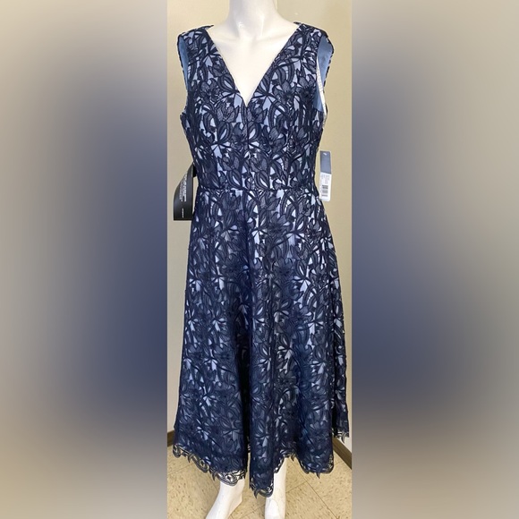 chinese dress ladies Danielle Tea Length Dress – Kay Unger main image 1